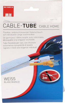 Cablehome 136691 Gevlochten slang Wit 25 tot 40 mm 1 stuk(s)