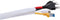 Cablehome 136691 Gevlochten slang Wit 25 tot 40 mm 1 stuk(s)