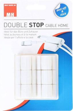 Cablehome Kabelhouder Zelfklevend 135351 Bundel-Ø (bereik) 8.5 mm (max) Tweegats Wit 1 stuk(s)