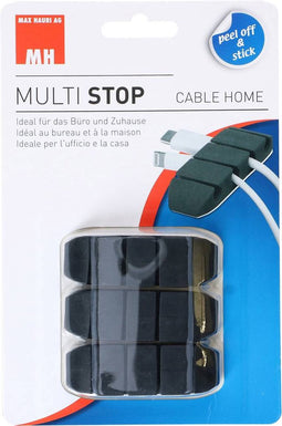 Cablehome Kabelhouder Zelfklevend 135358 Zwart 3 stuk(s)