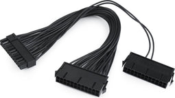 Cablexpert ATX 1x 20+4-pins (m) - 2x ATX 24-pins (v) Y-voedingskabel - 0,30 meter