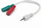 CablExpert CCA-417W - Adapterkabel, 4-pins 3,5 mm - 3,5 mm stereo + microfoon