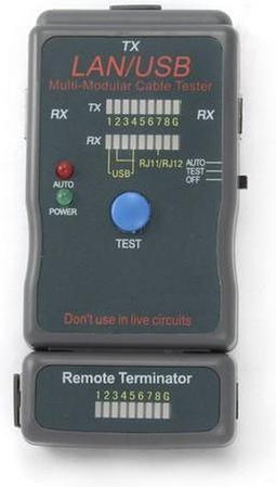 CablExpert NCT-2 - Kabeltester voor RJ11, RJ45 & USB