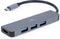 Cablexpert USB-C naar HDMI 4K 30Hz en 3x USB-A adapter - 0,15 meter