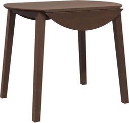 vidaXL - Eettafel - bruin - massief - hout - rubber