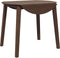 vidaXL - Eettafel - bruin - massief - hout - rubber