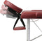 vidaXL - Inklapbare - massagetafel - 3 - zones - met - aluminium - frame - (rood)
