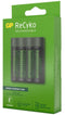 GP ReCyko M451 - Snellader voor 4 AA/AAA batterijen - Inclusief 4 oplaadbare AA-batterijen (2600 mAh)