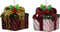 Cadeau glas l8b8h8 cm multi a2 kerst