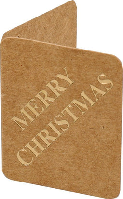 Cadeauklapkaartje Merry Christmas - 50 stuks