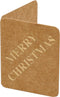 Cadeauklapkaartje Merry Christmas - 50 stuks