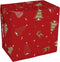 Cadeaupapier | 30cm | 200m | 80gr/m² | Wonderful time | rood/goud