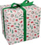 Cadeaupapier | 50cm | 100m | 65gr/m² | Jolly christmas | wit/rood/groen