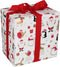 Cadeaupapier Kerst 50cm dessin wit Pinguin - Kerstman
