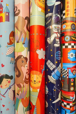 Cadeaupapier - Kids Everyday - 5 rollen - 200x70cm