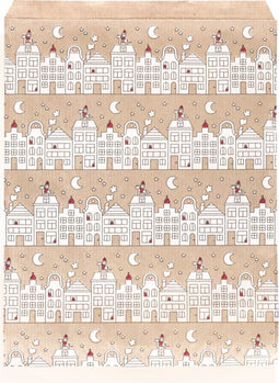 Cadeauzakjes Sint 12x19cm Sint op het dak 100 stuks