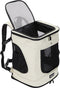 Cadoca Hondenrugzak tot 12kg - 31x30 x41cm Verstelbaar - Beige