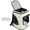 Cadoca Hondenrugzak tot 12kg - 31x30 x41cm Verstelbaar - Beige