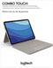 Logitech Combo Touch - Toetsenbord met Trackpad - Compatibel met iPad Pro 11-inch (1st 2nd 3rd gen) - Sand