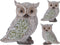 Uil met glitter 18 cm 2 assorti