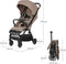 Lionelo Bess - Ultra compacte Buggy - Lichtgewicht (7,5 kg) - Automatisch inklapbaar - XXL Kap met UPF 50+ - Beige