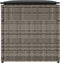 vidaXL - Kussenbox - Grijs - 50x50x50 - cm - Poly - Rattan