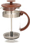 Cafetiere French Press koffiezetter bamboe 350 ml - Koffiezetapparaat voor verse koffie - 16 x 9 x 18 cm