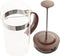 Cafetiere French Press koffiezetter bamboe 350 ml - Koffiezetapparaat voor verse koffie - 16 x 9 x 18 cm