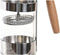 Cafetiere French Press koffiezetter bamboe 350 ml - Koffiezetapparaat voor verse koffie - 16 x 9 x 18 cm
