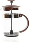 Cafetiere French Press koffiezetter bamboe 350 ml - Koffiezetapparaat voor verse koffie - 16 x 9 x 18 cm
