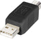 Renkforce RF-4078647 - USB 2.0 Adapter - 1x USB-A 2.0 stekker - 1x USB-B 2.0 stekker - Zwart