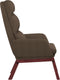 vidaXL Relaxstoel stof taupe