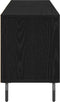 vidaXL - TV-kast - Zwart - Eiken - 150x30x44,5 - cm - Engineered - Wood
