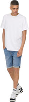 ONLY & SONS ONSPLY JOG BLUE SHORTS PK 8584 DNM NOOS Heren Broek - Maat M