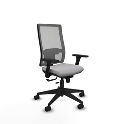 Piqueras y Crespo 3D066N0 - Bureaustoel - Verstelbare hoogte met armleuning - Lichtgrijs