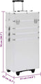 vidaXL - Make-up - trolley - aluminium - zilverkleurig