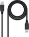 USB Cable NANOCABLE 10.01.1001 Black