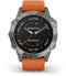 Garmin fēnix 6 - Smartwatch - GPS multi-sport met muziek - Grijs (Oranje)