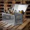Alutec Aluminium Kist BASIC 40 - Transportkist - Spatwaterdicht - Blauw zilver - 560x370x245mm - ALU10040
