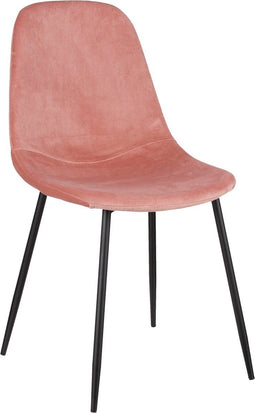 Mica Decorations Corby - Eetkamerstoel - Gerecycled polyester - Donkerroze
