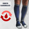 Sandside Compressiekousen - Sport Compressie Sokken - Ondersteuning en Comfort - Donkerblauw (2 Paar)
