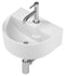 Atlantic Joe - fonteinset halfrond - 30x25,5x11,5 cm - wit keramiek