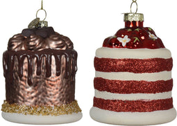 Cake glas l7.1b7.1h9 cm a2