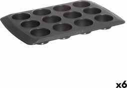 Cakevorm Pyrex Magic Zwart 31 x 26 x 4 cm (6 Stuks)