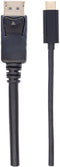 Manhattan 152464 - USB-C naar DisplayPort Adapter - 4K@60Hz - Zwart