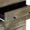 vidaXL - Dressoir - 60x33,5x75 - cm - massief - mangohout - lichtgrijs