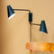 Cale black wall lamp, 2 arms