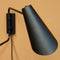Cale black wall lamp, 2 arms