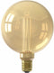 Calex Crown Series LED Lamp - E27 - G125 Lichtbron Goud - 3.5W - Dimbaar