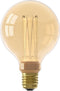 Calex Crown Series LED Lamp - E27 - G95 Lichtbron Goud - 3.5W - Dimbaar